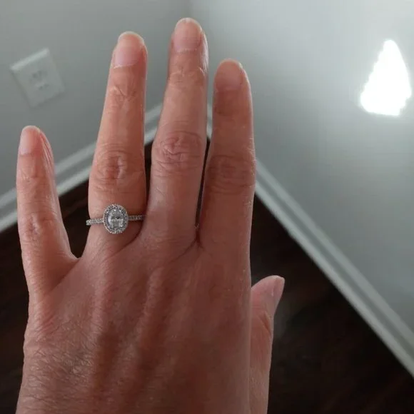 Natural Diamond Engagement Ring, 7/8CTW - Picture 3 of 5